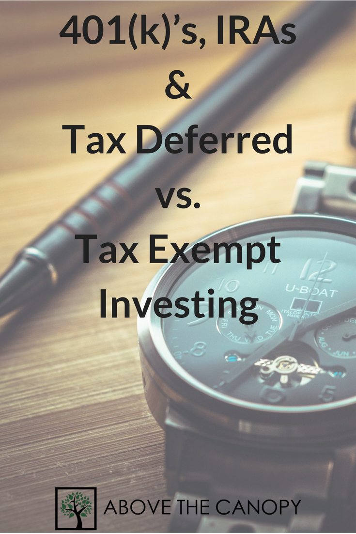 401(k)s, Iras & Tax Deferred Vs. Tax Exempt Investing