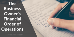 business owner's financial order of operations